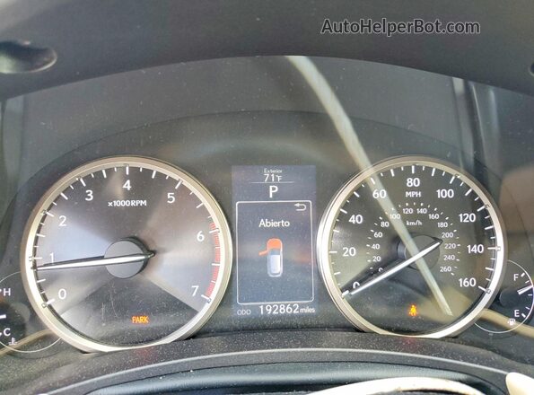 JTJBARBZ5G2059711 2016 LEXUS NX Черный Вид щитка приборов