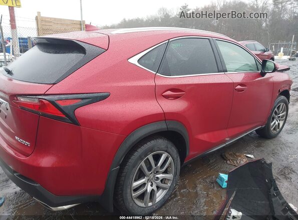 JTJBARBZ5G2091509 2016 LEXUS NX 200T Red Tył prawy