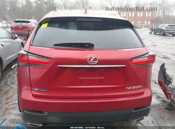JTJBARBZ5G2091509 2016 LEXUS NX 200T Red 