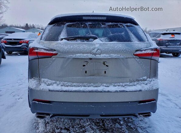 JTJBARBZ9G2066175 2016 LEXUS NX Серебряный Вид сзади