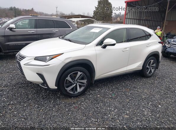 JTJBJRBZ4K2101083 2019 LEXUS NX 300H Белый Передняя левая четверть