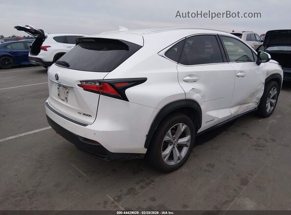 JTJBJRBZXH2072441 2017 LEXUS NX 300H Белый Задняя правая четверть