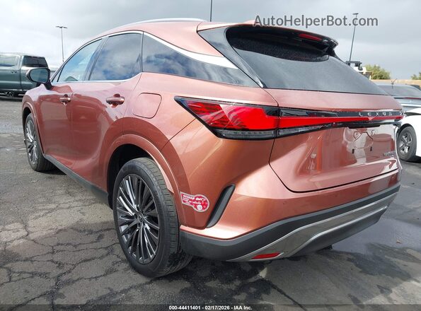 JTJCJMGA0R2014303 2024 LEXUS RX 450H+ Orange Tył lewy