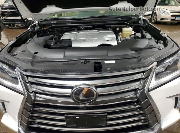 JTJDY7AX9L4325299 2020 LEXUS LX White Engine compartment view