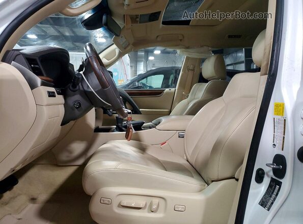 JTJDY7AX9L4325299 2020 LEXUS LX White Front interior view