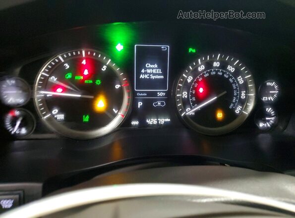 JTJDY7AX9L4325299 2020 LEXUS LX White Instrument cluster view
