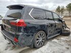 2019 Lexus Lx 570 Three-row Черный vin: JTJHY7AX0K4285677