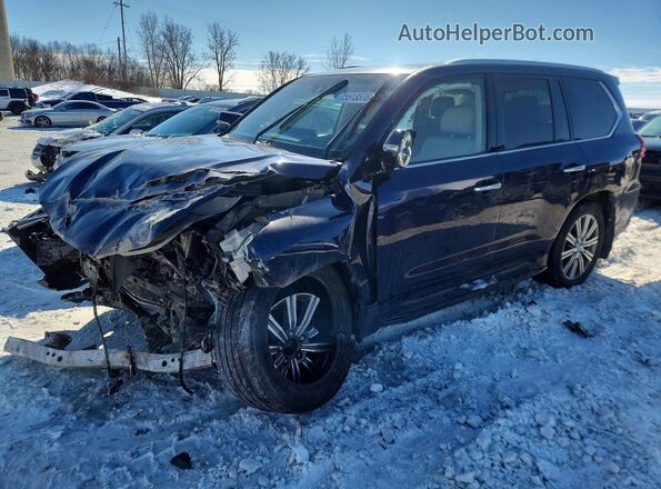 JTJHY7AX2G4187693 2016 LEXUS LX Blue Przód lewy