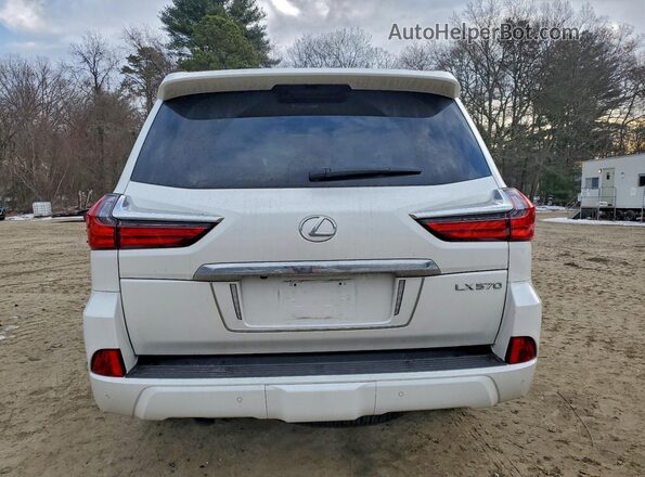 JTJHY7AX3J4265986 2018 LEXUS LX Белый Вид сзади