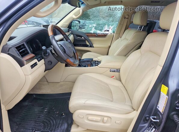JTJHY7AX4J4264197 2018 LEXUS LX Gray Вид салону спереду