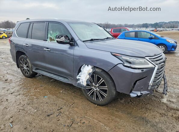 JTJHY7AX4J4264197 2018 LEXUS LX Gray Передня права чверть