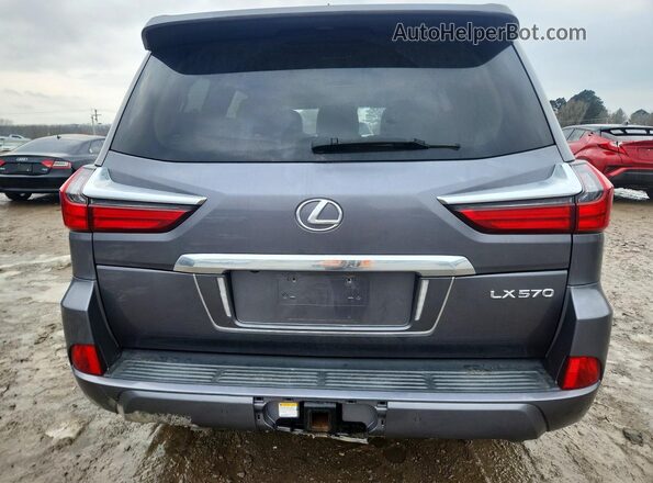 JTJHY7AX4J4264197 2018 LEXUS LX Gray Вид ззаду