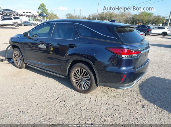 JTJJZKEAXM2022943 2021 LEXUS RX 350L Dark Blue Задняя левая четверть