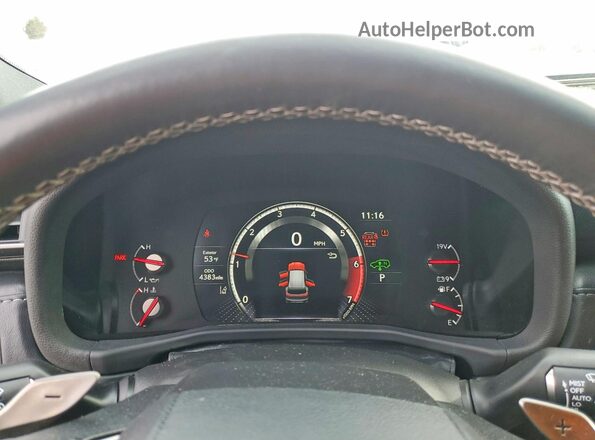 JTJMB7CX5R4065541 2024 LEXUS LX Белый Вид щитка приборов