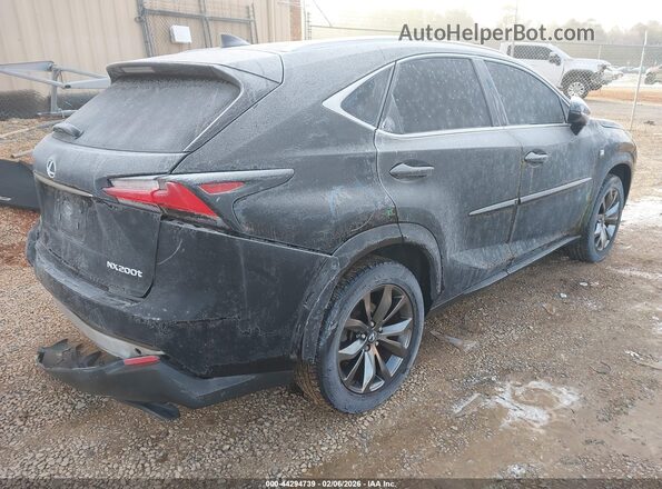 JTJYARBZ2G2043847 2016 LEXUS NX 200T Черный Задняя правая четверть