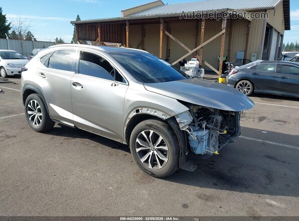 JTJYARBZ7H2075081 2017 LEXUS NX 200T Серебряный Передняя правая четверть