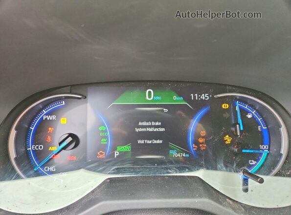 JTMAB3FV7MD017248 2021 TOYOTA RAV4 Синий Вид щитка приборов