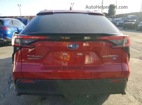 JTMABABA2RA066907 2024 SUBARU SOLTERRA Red უკანა ხედი