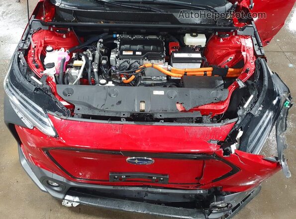 JTMABABA4PA029015 2023 SUBARU SOLTERRA Красный Вид подкапотного пространства