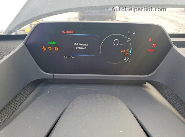 JTMABABAXSA097523 2025 SUBARU SOLTERRA White ხელსაწყოთა პანელის ხედი