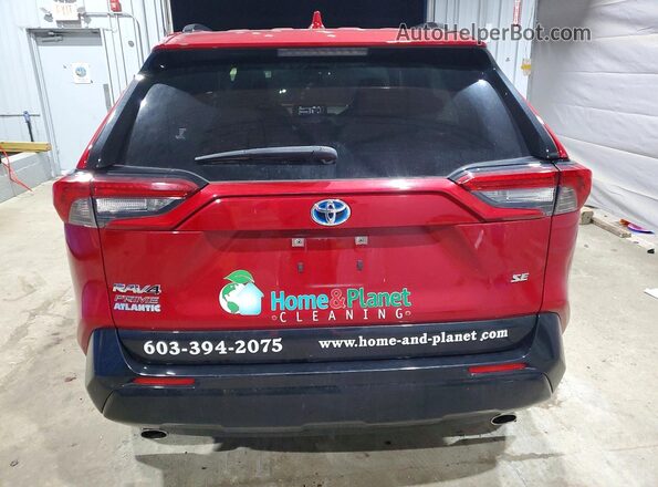JTMCB3FV2MD023953 2021 TOYOTA RAV4 Red უკანა ხედი
