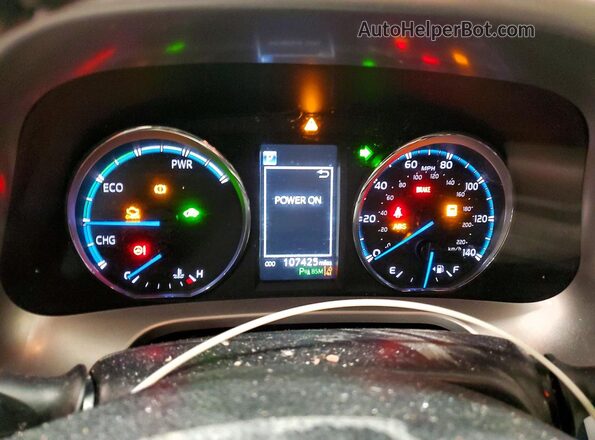 JTMDJREV8JD195069 2018 TOYOTA LIMITED White Instrument cluster view