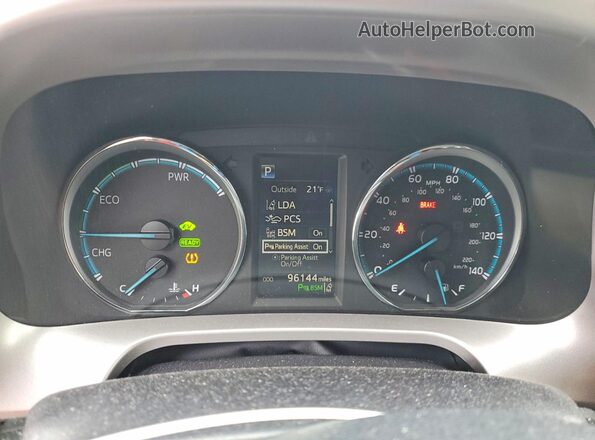 JTMDJREVXJD240898 2018 TOYOTA LIMITED Синий Вид щитка приборов