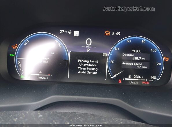 JTME6RFV0SD580258 2025 TOYOTA RAV4 HYBRID Gray Вид задніх сидінь