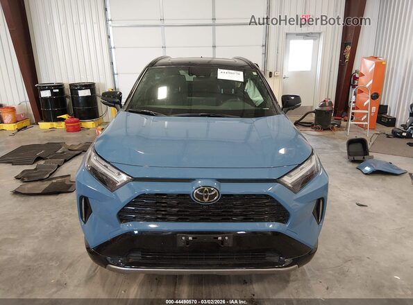 JTME6RFV3SD576575 2025 TOYOTA RAV4 HYBRID Blue Instrument cluster view