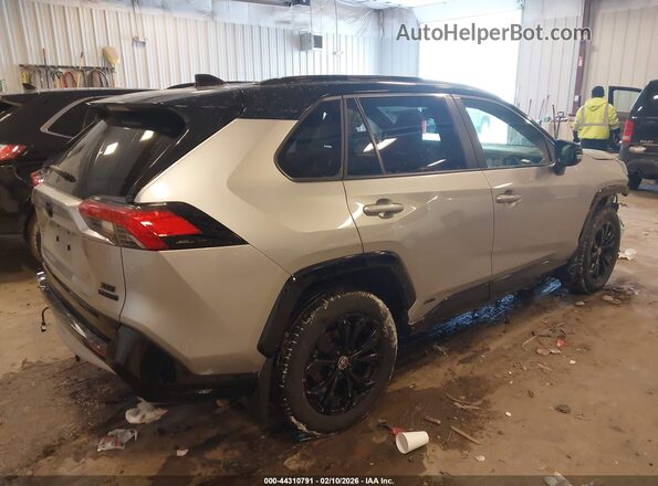JTME6RFV7NJ019464 2022 TOYOTA RAV4 HYBRID Серебряный Задняя правая четверть