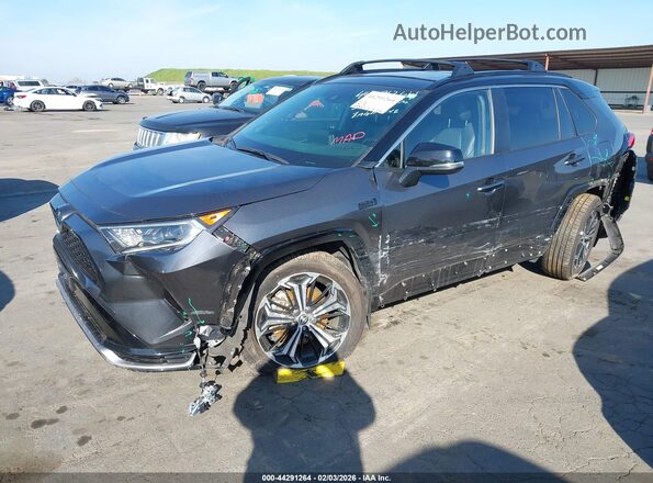JTMEB3FV9MD054321 2021 TOYOTA RAV4 PRIME Серый Передняя левая четверть