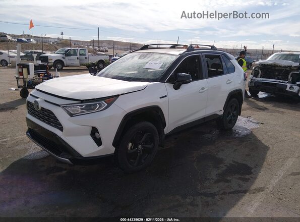 JTMEWRFV2KJ020551 2019 TOYOTA RAV4 HYBRID Белый Передняя левая четверть