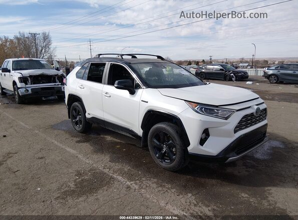JTMEWRFV2KJ020551 2019 TOYOTA RAV4 HYBRID Белый Передняя правая четверть