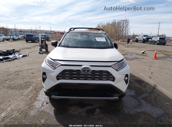 JTMEWRFV2KJ020551 2019 TOYOTA RAV4 HYBRID Белый Вид задней части салона