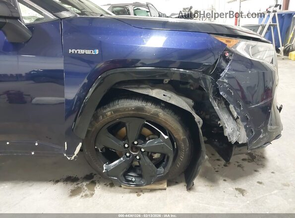 JTMEWRFV4KJ009647 2019 TOYOTA RAV4 HYBRID Blue Widok z przodu