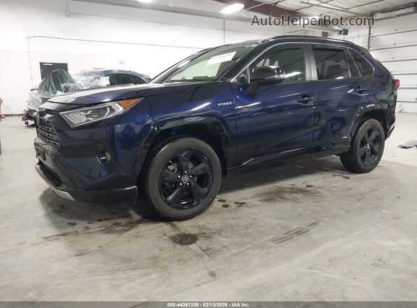 JTMEWRFV4KJ009647 2019 TOYOTA RAV4 HYBRID Blue Przód lewy