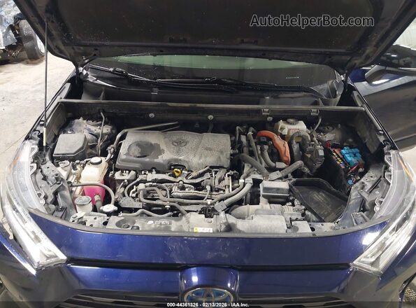 JTMEWRFV4KJ009647 2019 TOYOTA RAV4 HYBRID Blue Widok z tyłu