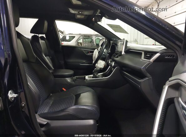 JTMEWRFV4KJ009647 2019 TOYOTA RAV4 HYBRID Blue Widok wnętrza z przodu