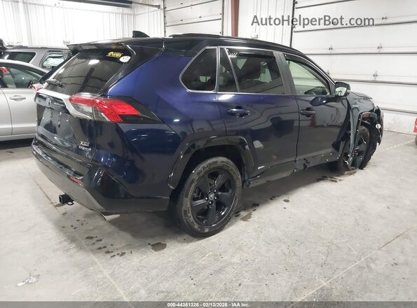 JTMEWRFV4KJ009647 2019 TOYOTA RAV4 HYBRID Blue Tył prawy