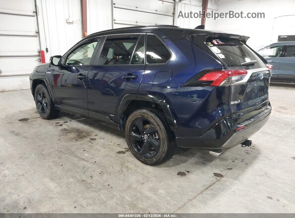 JTMEWRFV4KJ009647 2019 TOYOTA RAV4 HYBRID Blue Tył lewy