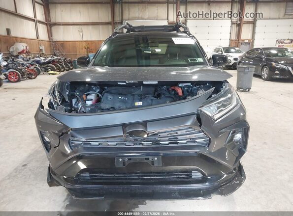 JTMEWRFV7KD504326 2019 TOYOTA RAV4 HYBRID Gray Widok zestawu wskaźników