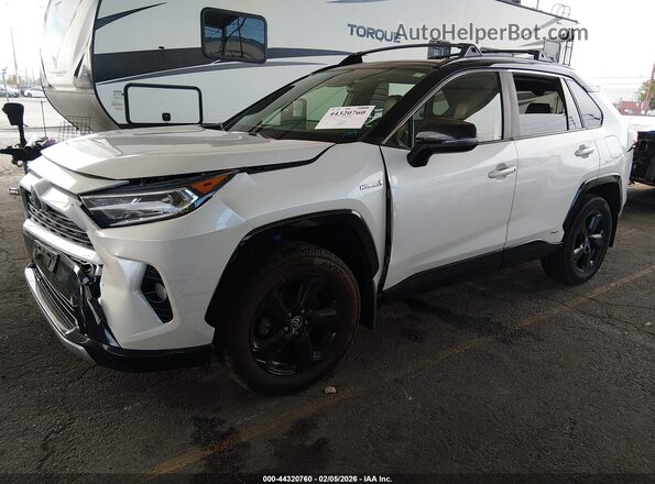 JTMEWRFV8LD541242 2020 TOYOTA RAV4 HYBRID Белый Передняя левая четверть