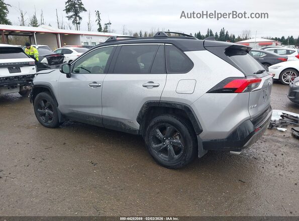 JTMEWRFVXKJ019860 2019 TOYOTA RAV4 HYBRID Серебряный Задняя левая четверть