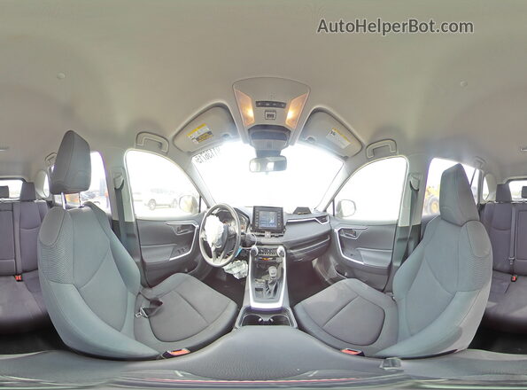 JTMH1RFV1KD034614 2019 TOYOTA LE Gray Widok wnętrza 360 stopni