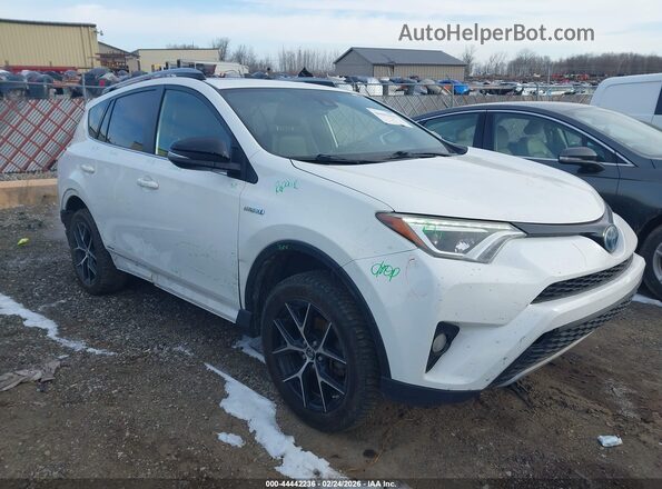 JTMJJREV2HD097975 2017 TOYOTA RAV4 HYBRID White Przód prawy