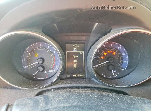 JTNKARJEXGJ517049 2016 TOYOTA SCION Угольный Вид щитка приборов