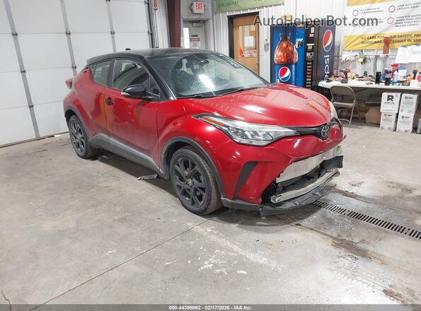 JTNKHMBX2M1114998 2021 TOYOTA C-HR Красный Передняя правая четверть