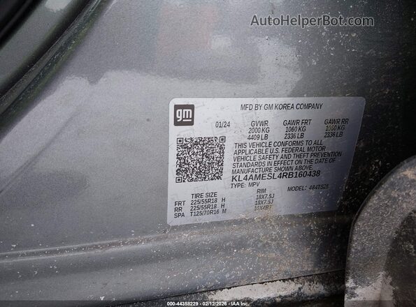 KL4AMESL4RB160438 2024 BUICK ENCORE Gray Вид підкапотного простору