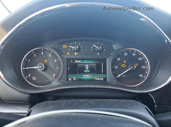 KL4CJ1SB3JB556978 2018 BUICK ENCORE White Вид щитка приладів