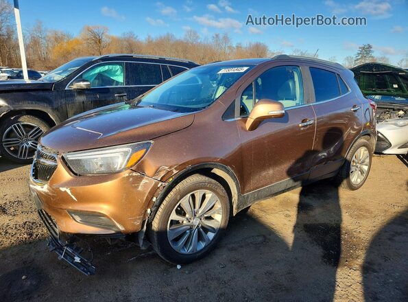KL4CJASB0HB073264 2017 BUICK ENCORE Коричневый Передняя левая четверть